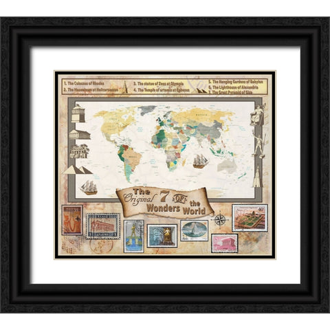 7 Ancient Wonders 03 Black Ornate Wood Framed Art Print with Double Matting by LightBoxJournal