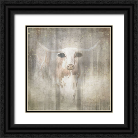 Antique Farm 02 Black Ornate Wood Framed Art Print with Double Matting by LightBoxJournal