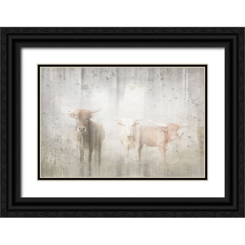 Antique Farm 08 Black Ornate Wood Framed Art Print with Double Matting by LightBoxJournal