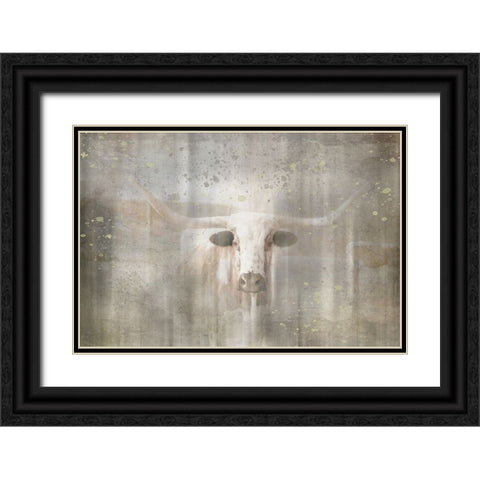 Antique Farm 09 Black Ornate Wood Framed Art Print with Double Matting by LightBoxJournal