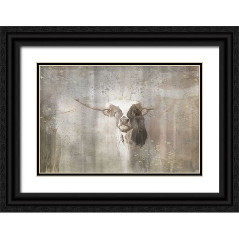 Antique Farm 11 Black Ornate Wood Framed Art Print with Double Matting by LightBoxJournal