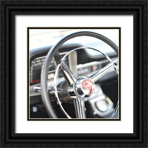 Antique Garage 5 Black Ornate Wood Framed Art Print with Double Matting by LightBoxJournal