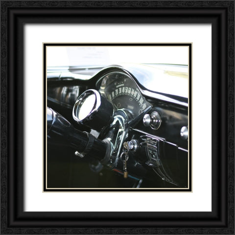 Antique Garage 6 Black Ornate Wood Framed Art Print with Double Matting by LightBoxJournal