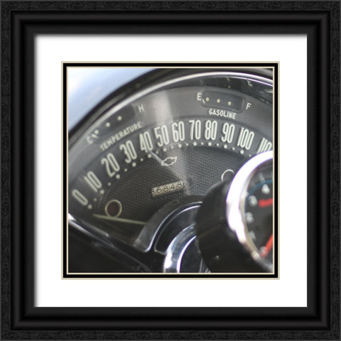 Antique Garage 7 Black Ornate Wood Framed Art Print with Double Matting by LightBoxJournal