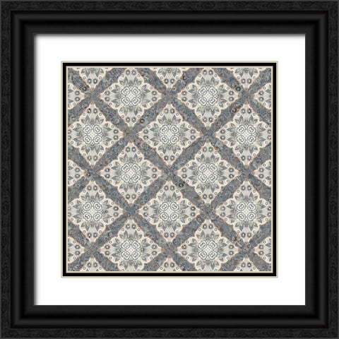 Junk Gypsy Pattern 04 Black Ornate Wood Framed Art Print with Double Matting by LightBoxJournal