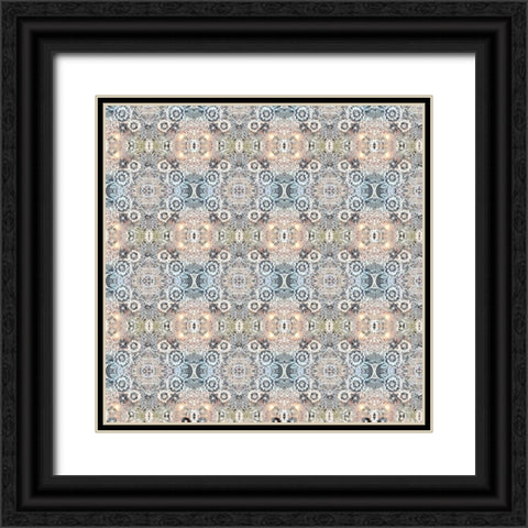 Junk Gypsy Pattern 07 Black Ornate Wood Framed Art Print with Double Matting by LightBoxJournal