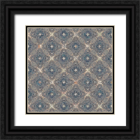 Junk Gypsy Pattern 10 Black Ornate Wood Framed Art Print with Double Matting by LightBoxJournal