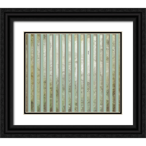 Vintage States Surface Pattern 06 Black Ornate Wood Framed Art Print with Double Matting by LightBoxJournal