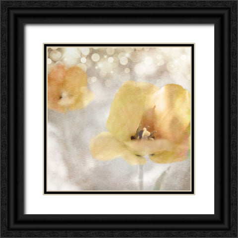 Yellow Tulip 02 Black Ornate Wood Framed Art Print with Double Matting by LightBoxJournal