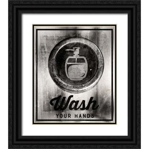 Farm bathroom signs 10 Black Ornate Wood Framed Art Print with Double Matting by LightBoxJournal