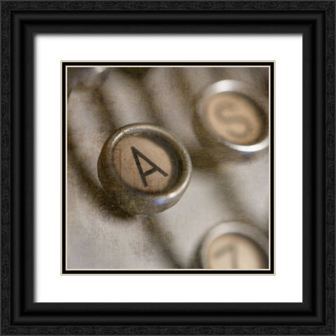 Typewriter 02 Royal keys A Black Ornate Wood Framed Art Print with Double Matting by LightBoxJournal