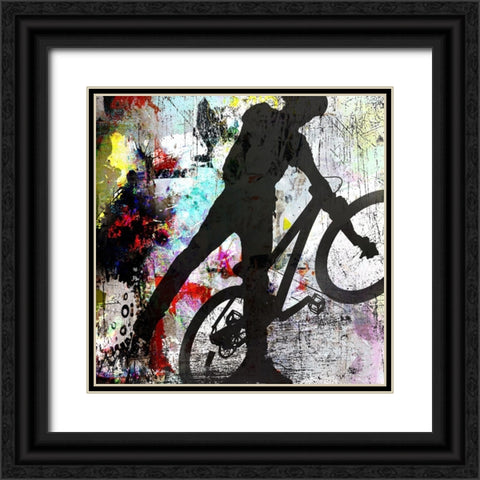 Extreme BMX 3 Black Ornate Wood Framed Art Print with Double Matting by LightBoxJournal