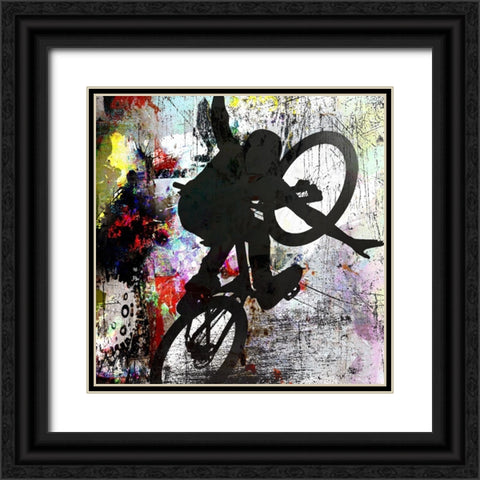 Extreme BMX 4 Black Ornate Wood Framed Art Print with Double Matting by LightBoxJournal