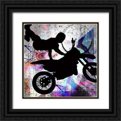 Extreme Motocross 2 Black Ornate Wood Framed Art Print with Double Matting by LightBoxJournal