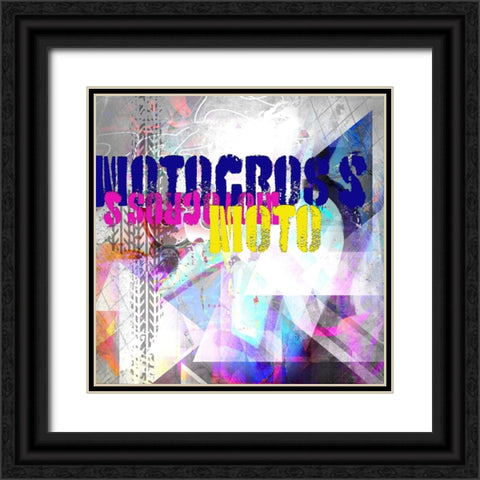 Extreme Motocross TYPE Black Ornate Wood Framed Art Print with Double Matting by LightBoxJournal