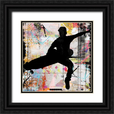 Extreme Skate Boarder 2 Black Ornate Wood Framed Art Print with Double Matting by LightBoxJournal
