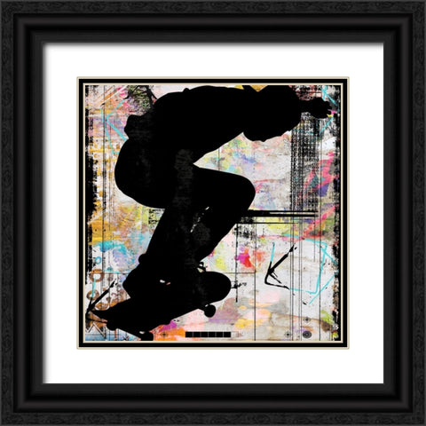 Extreme Skate Boarder 5 Black Ornate Wood Framed Art Print with Double Matting by LightBoxJournal