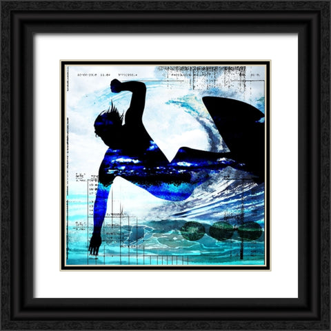 Extreme Surfer 2 Black Ornate Wood Framed Art Print with Double Matting by LightBoxJournal