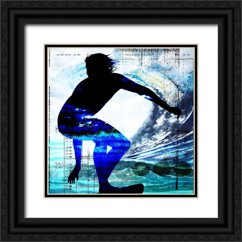 Extreme Surfer 3 Black Ornate Wood Framed Art Print with Double Matting by LightBoxJournal