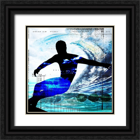 Extreme Surfer 4 Black Ornate Wood Framed Art Print with Double Matting by LightBoxJournal