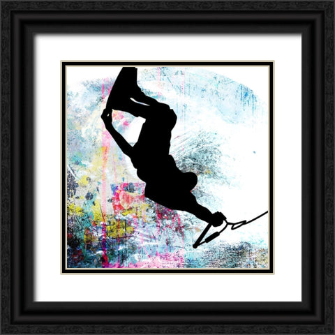 Extreme Wakeboard 3 Black Ornate Wood Framed Art Print with Double Matting by LightBoxJournal