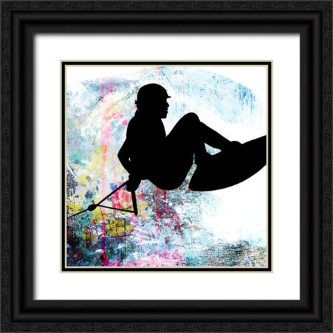 Extreme Wakeboard 5 Black Ornate Wood Framed Art Print with Double Matting by LightBoxJournal