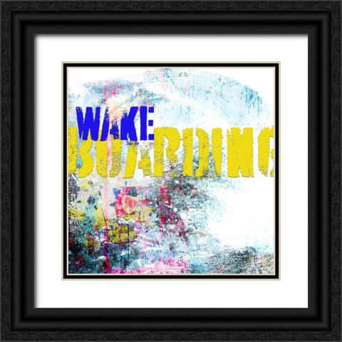 Extreme Wakeboard TYPE Black Ornate Wood Framed Art Print with Double Matting by LightBoxJournal