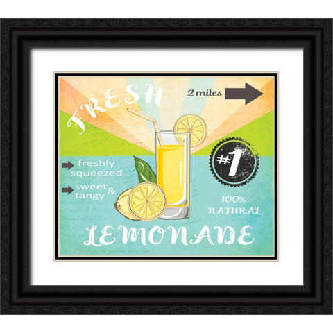 Simply Lemonade 1 Black Ornate Wood Framed Art Print with Double Matting by LightBoxJournal