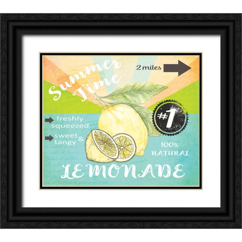 Simply Lemonade 3 Black Ornate Wood Framed Art Print with Double Matting by LightBoxJournal