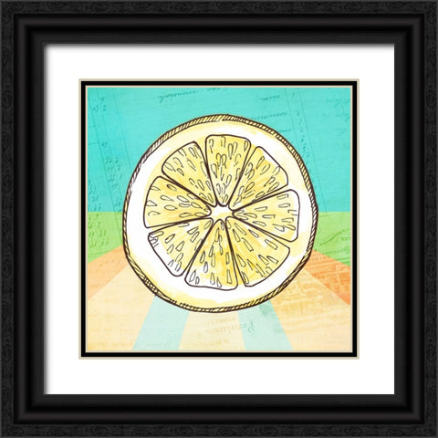 Simply Lemonade 6 Black Ornate Wood Framed Art Print with Double Matting by LightBoxJournal