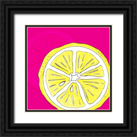 Summer time Citrus fun 1 Black Ornate Wood Framed Art Print with Double Matting by LightBoxJournal