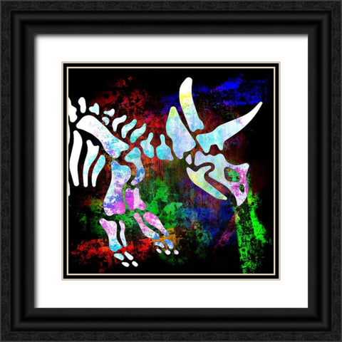 Dino Bones 04 Black Ornate Wood Framed Art Print with Double Matting by LightBoxJournal