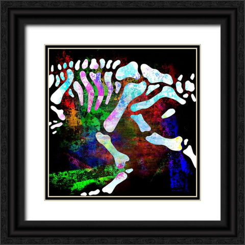 Dino Bones T-Rex series 2 Black Ornate Wood Framed Art Print with Double Matting by LightBoxJournal