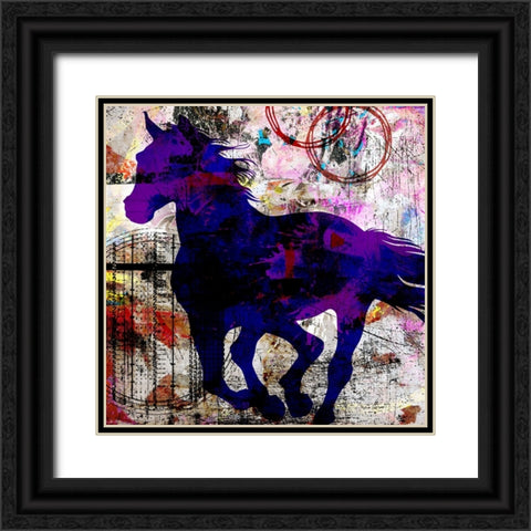 My Painted Pony 01 Black Ornate Wood Framed Art Print with Double Matting by LightBoxJournal