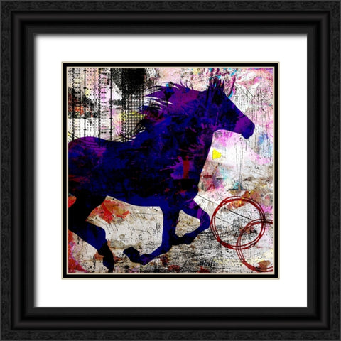 My Painted Pony 02 Black Ornate Wood Framed Art Print with Double Matting by LightBoxJournal