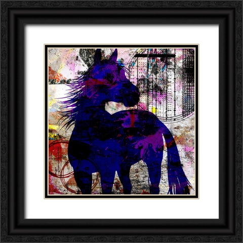 My Painted Pony 03 Black Ornate Wood Framed Art Print with Double Matting by LightBoxJournal