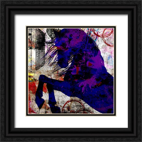 My Painted Pony 04 Black Ornate Wood Framed Art Print with Double Matting by LightBoxJournal