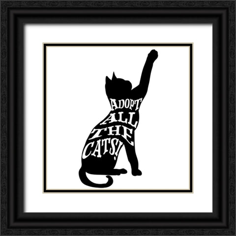 RescueCat 02 Black Ornate Wood Framed Art Print with Double Matting by LightBoxJournal