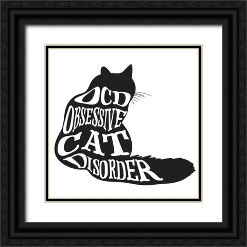 RescueCat 03 Black Ornate Wood Framed Art Print with Double Matting by LightBoxJournal