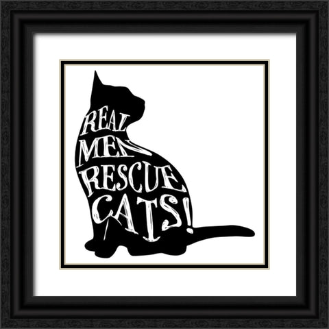 RescueCat 07 Black Ornate Wood Framed Art Print with Double Matting by LightBoxJournal