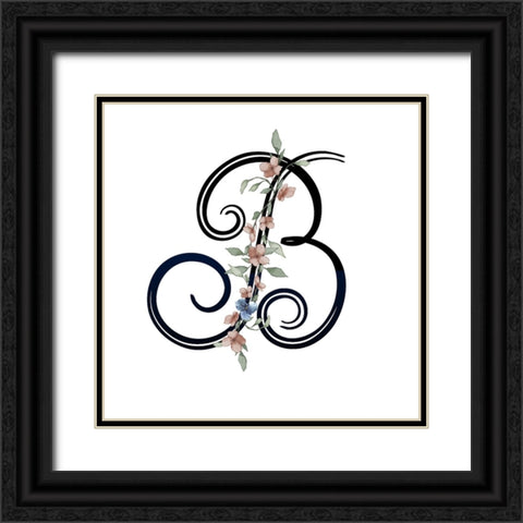 B Black Ornate Wood Framed Art Print with Double Matting by LightBoxJournal