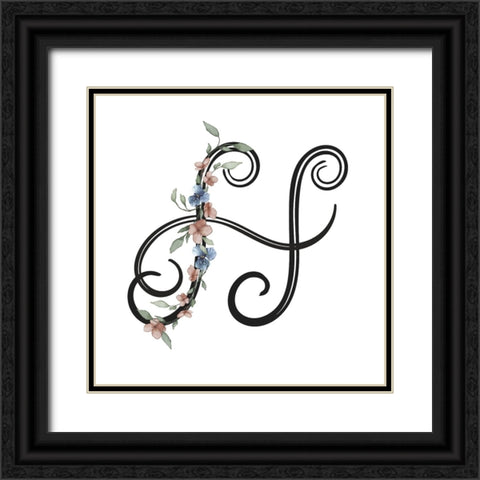 H Black Ornate Wood Framed Art Print with Double Matting by LightBoxJournal