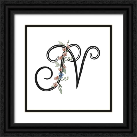 N Black Ornate Wood Framed Art Print with Double Matting by LightBoxJournal