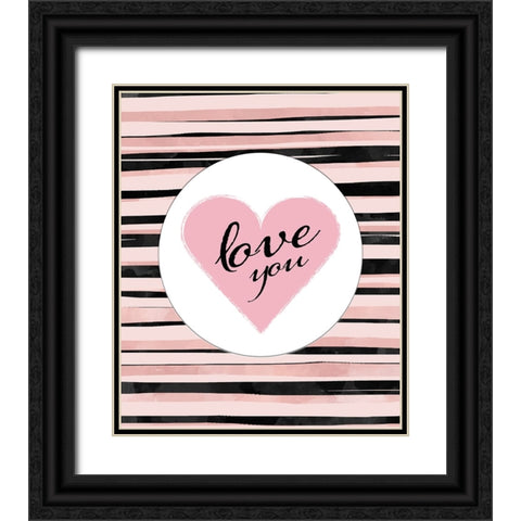 Love you 01 Black Ornate Wood Framed Art Print with Double Matting by LightBoxJournal