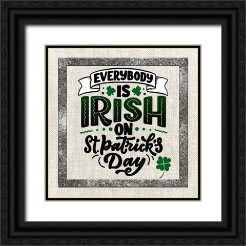 St. Patricks Day 4A Black Ornate Wood Framed Art Print with Double Matting by LightBoxJournal
