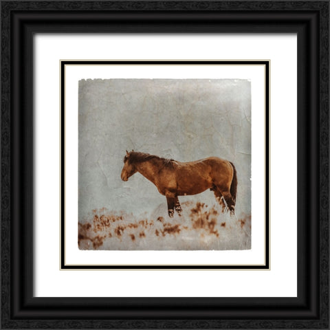 Wild Horses of the Great Basin Lomography 05 Black Ornate Wood Framed Art Print with Double Matting by LightBoxJournal