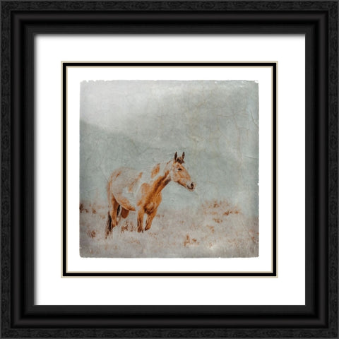 Wild Horses of the Great Basin Lomography 07 Black Ornate Wood Framed Art Print with Double Matting by LightBoxJournal