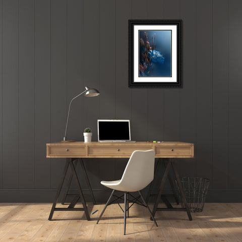 Kiss Me at Dawn Black Ornate Wood Framed Art Print with Double Matting by Love Grams