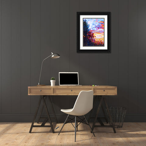 Crescendo Black Ornate Wood Framed Art Print with Double Matting by Budan, Mandy