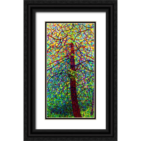 Kaleidoscope Black Ornate Wood Framed Art Print with Double Matting by Budan, Mandy